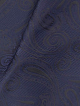 Blue Paisley Woven Cravat & Pocket Square Set - TOSSIDO