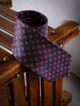 Blue Paisley Woven Long Necktie - TOSSIDO
