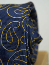 Blue Paisley Woven Necktie - TOSSIDO