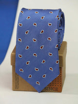 Blue Paisley Woven Necktie - TOSSIDO