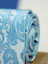 Blue Paisley Woven Necktie - TOSSIDO