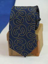 Blue Paisley Woven Necktie - TOSSIDO