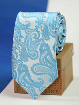 Blue Paisley Woven Necktie - TOSSIDO