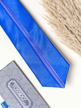 Blue Panel Necktie Gift - set - TOSSIDO