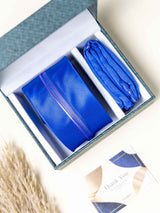 Blue Panel Necktie Gift - set - TOSSIDO