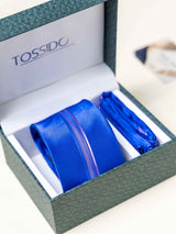 Blue Panel Necktie Gift - set - TOSSIDO