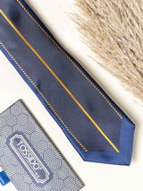 Blue Panel Necktie Gift - set - TOSSIDO
