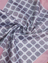 Blue & Pink Geometric Pocket Square - TOSSIDO