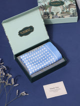 Blue Polka Silk Pocket Square - TOSSIDO