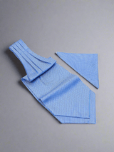 Blue Prism - Woven Ascot & Pocket Square - TOSSIDO
