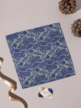 Blue & Sage Paisley Performance Silk™ Pocket Square - TOSSIDO