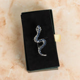 Blue & Silver Small Snake Brooch - TOSSIDO