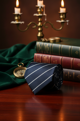 Blue & Silver Zebra Necktie