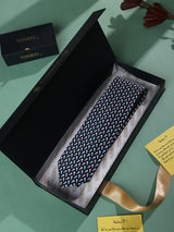 Blue Softy Printed Necktie - TOSSIDO