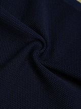 Blue Solid Knitted Pocket Square - TOSSIDO