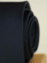 Blue Solid Woven Necktie - TOSSIDO