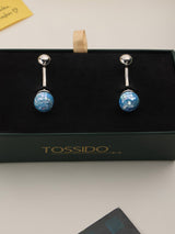Blue Sphere Cufflinks - TOSSIDO