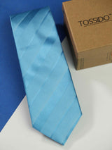 Blue Stripe Woven Necktie - TOSSIDO