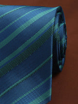 Blue Stripe Woven Necktie - TOSSIDO