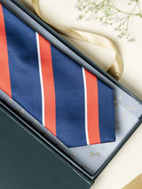Blue Striped Broad + Long Necktie - TOSSIDO