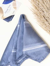 Blue Stripes Necktie Gift - set - TOSSIDO