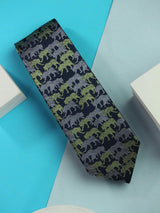 Blue Tiger Handmade Silk Necktie - TOSSIDO
