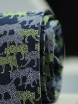 Blue Tiger Handmade Silk Necktie - TOSSIDO