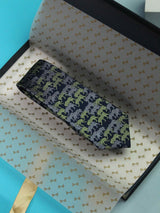 Blue Tiger Handmade Silk Necktie - TOSSIDO
