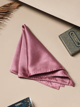 Blush Pink Solid Silk Pocket Square - TOSSIDO