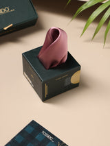 Blush Pink Solid Silk Pocket Square - TOSSIDO