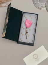 Blush Pink Tulip Brooch - TOSSIDO