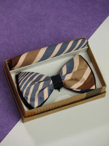 Bold Stripe Bowtie & Pocket Square Set - TOSSIDO