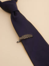 Bronze & Black Feather Tie bar - TOSSIDO
