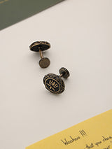 Bronze Lotus Cufflinks - TOSSIDO