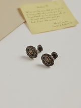 Bronze Lotus Cufflinks - TOSSIDO