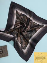 Brown Abstract Pocket Square - TOSSIDO