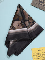 Brown Abstract Pocket Square - TOSSIDO