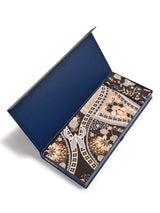 Brown & Beige Floral Scarf & Scarf Bag Set - TOSSIDO