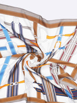 Brown Belt Print Neckerchief - TOSSIDO