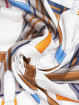 Brown Belt Print Neckerchief - TOSSIDO