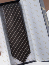 Brown Check Broad Necktie - TOSSIDO