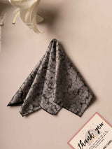 Brown Floral Jacquard Pocket Square - TOSSIDO