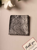 Brown Floral Jacquard Pocket Square - TOSSIDO