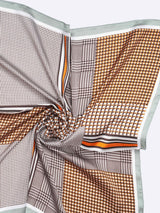 Brown Geometric Neckerchief - TOSSIDO