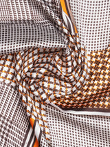 Brown Geometric Neckerchief - TOSSIDO