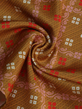 Brown Geometric Pocket Square - TOSSIDO