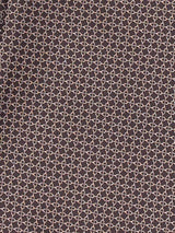 Brown Geometric Woven Cravat & Pocket Square Set - TOSSIDO