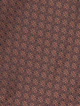 Brown Geometric Woven Cravat & Pocket Square Set - TOSSIDO