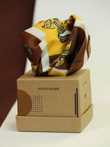 Brown Horse Pocket Square - TOSSIDO