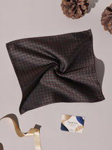 Brown Houndstooth Performance Silk™ Pocket Square - TOSSIDO